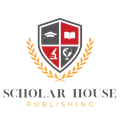Logo for Scholar House Publishing: shield with book, globe, microscope, and cap, flanked by laurel.