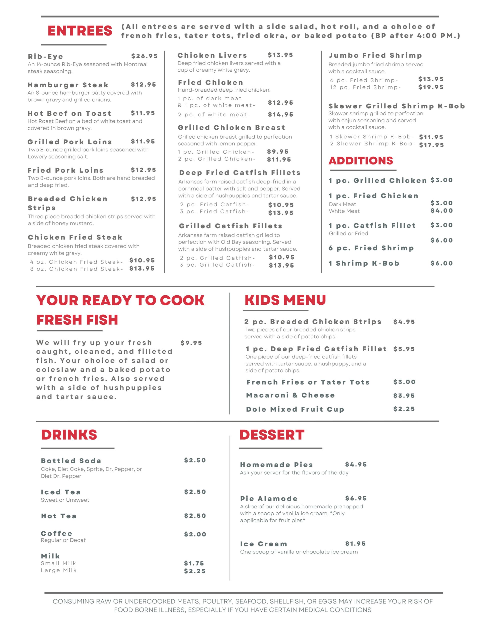shangri la cafe menu
