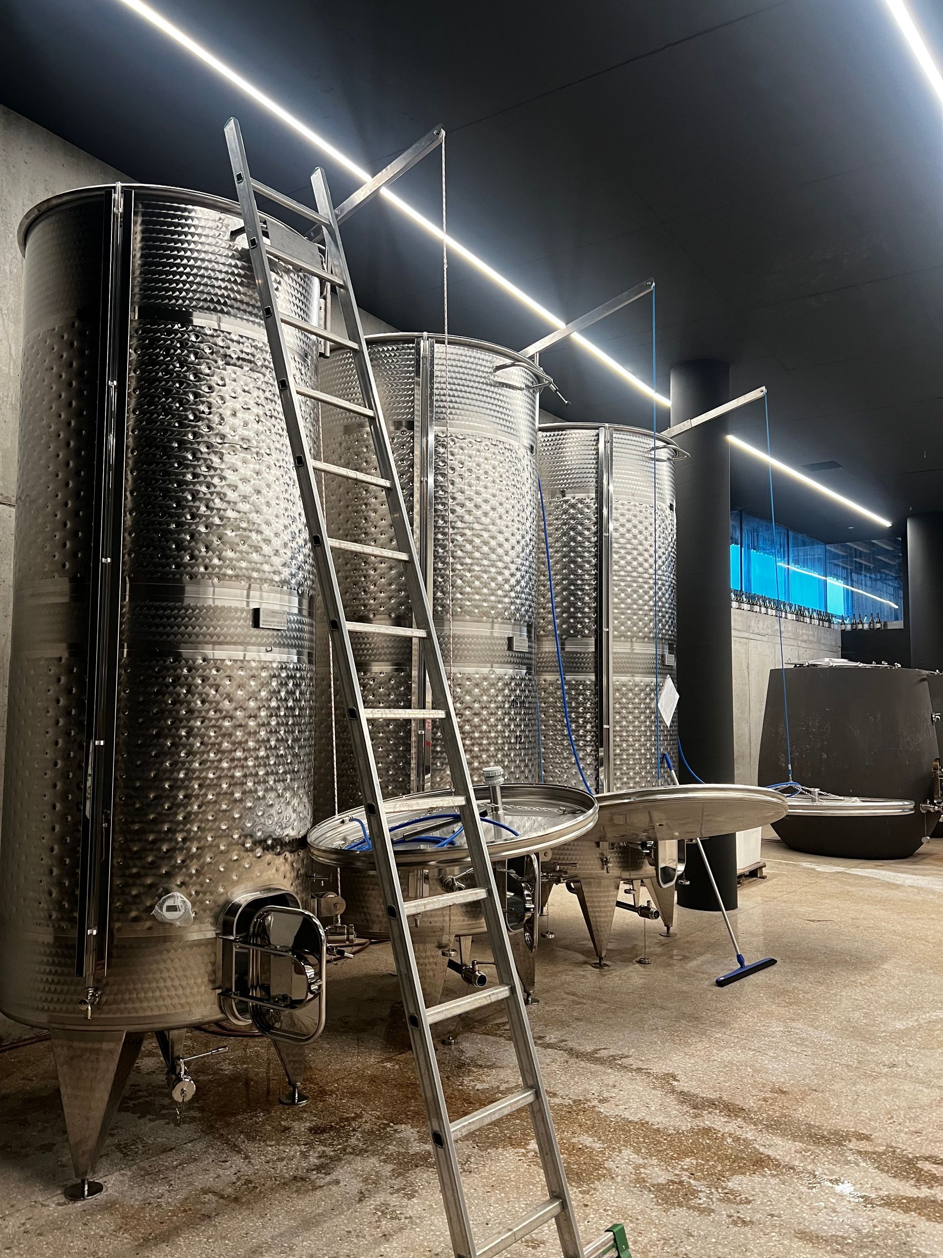 Cisterne installate in cantina