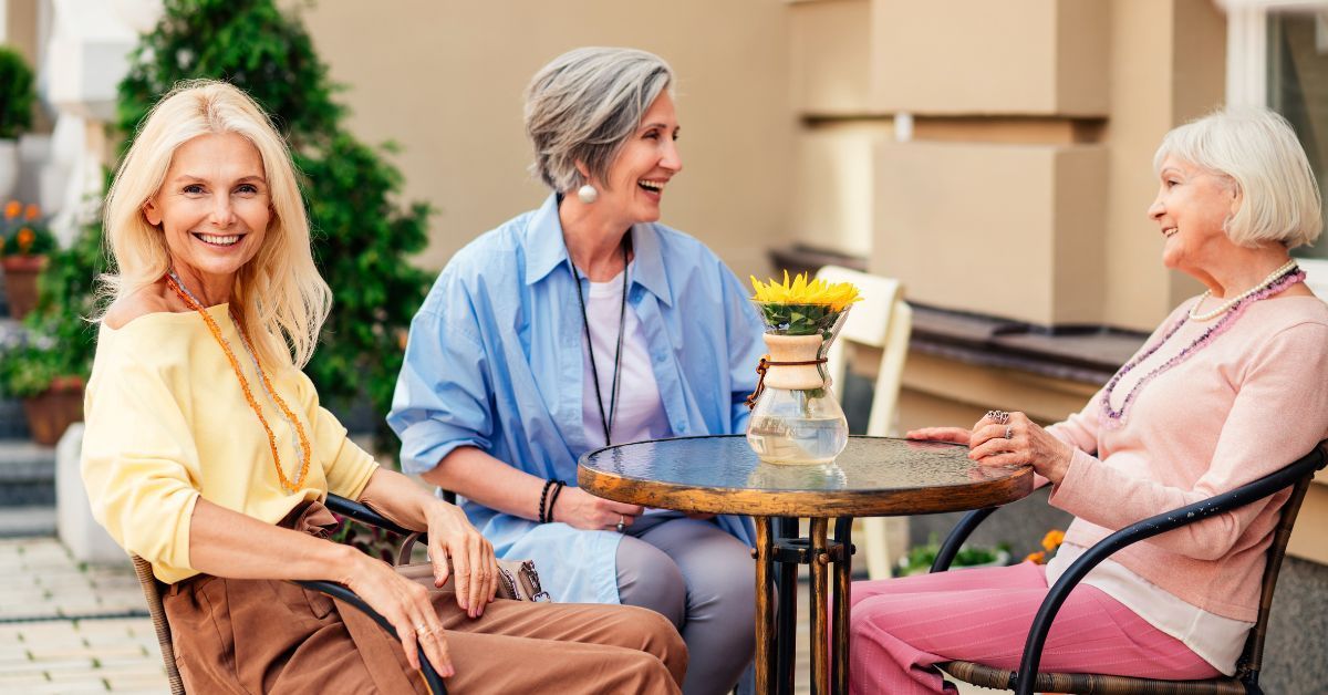 Three people enjoying the benefits of Independent Living