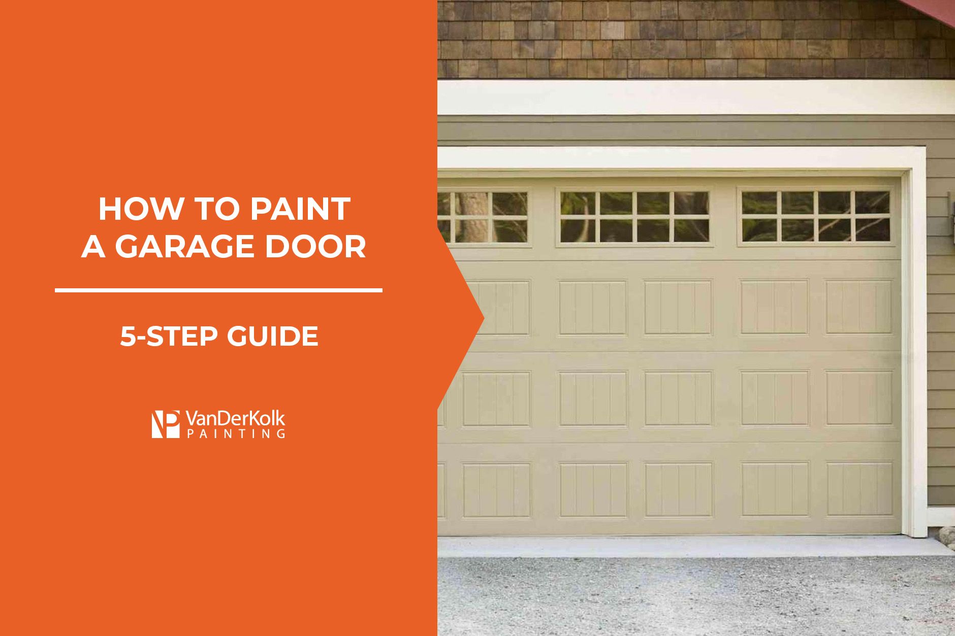 How to paint a garage door : a 5 step guide