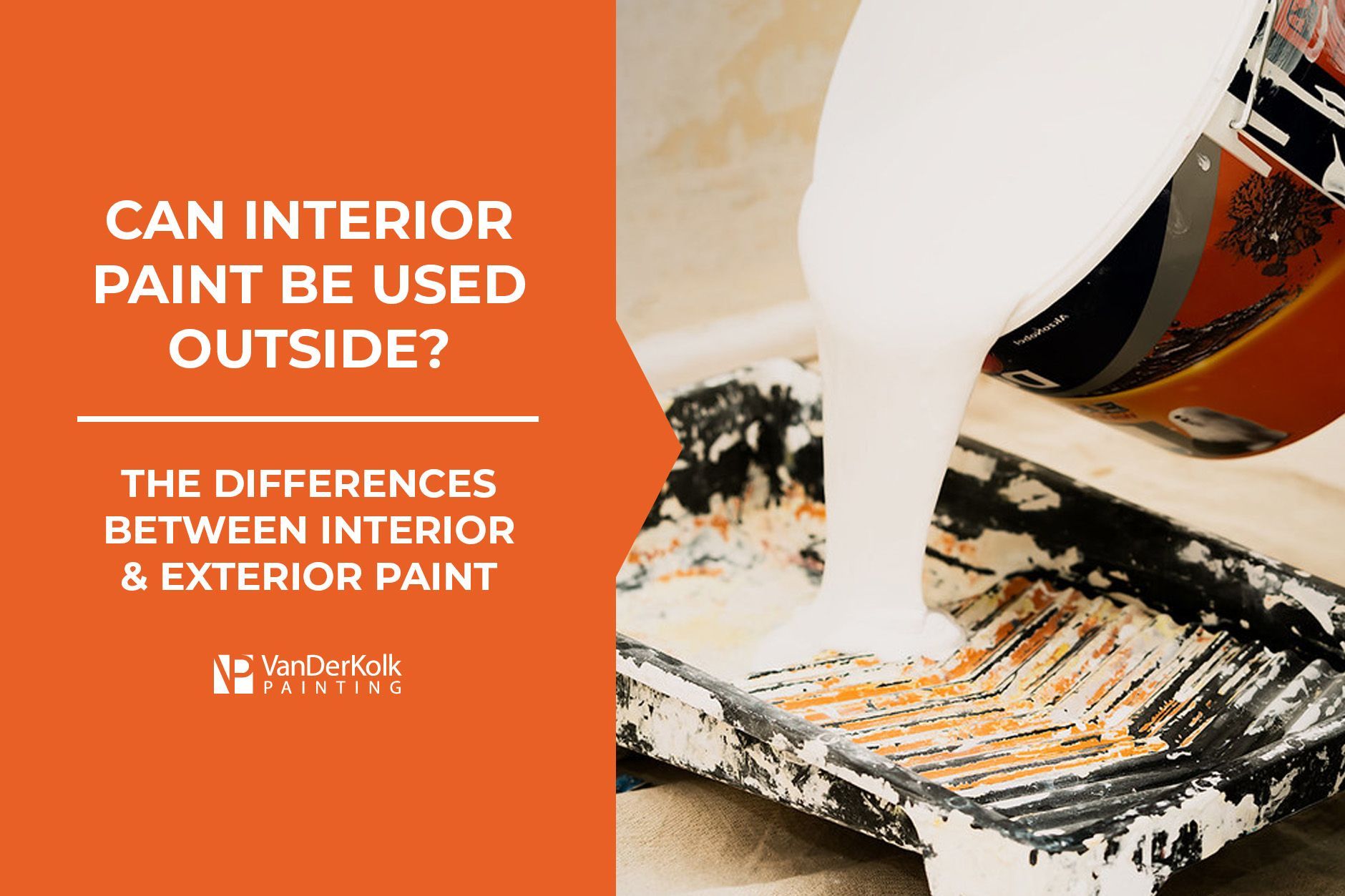 Can interior paint be used outside ? the differences between interior and exterior paint