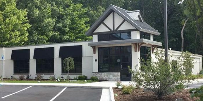 White commercial building