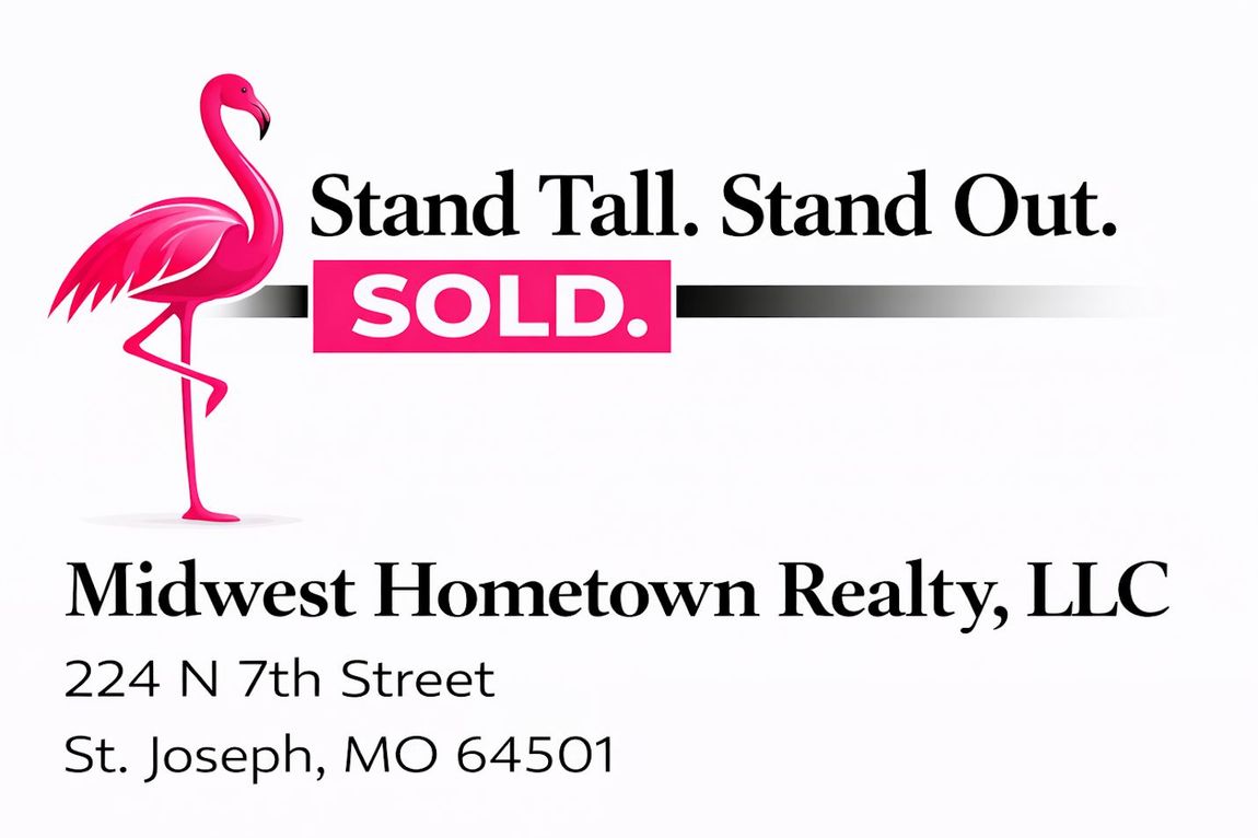 A pink flamingo logo with the text 