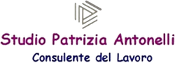 Studio Patrizia Antonelli logo with purple text and geometric icon, “Consulente del Lavoro” underneath