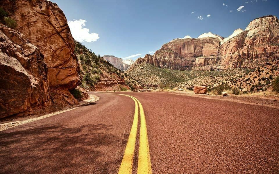 mt Carmel view in Zion national park