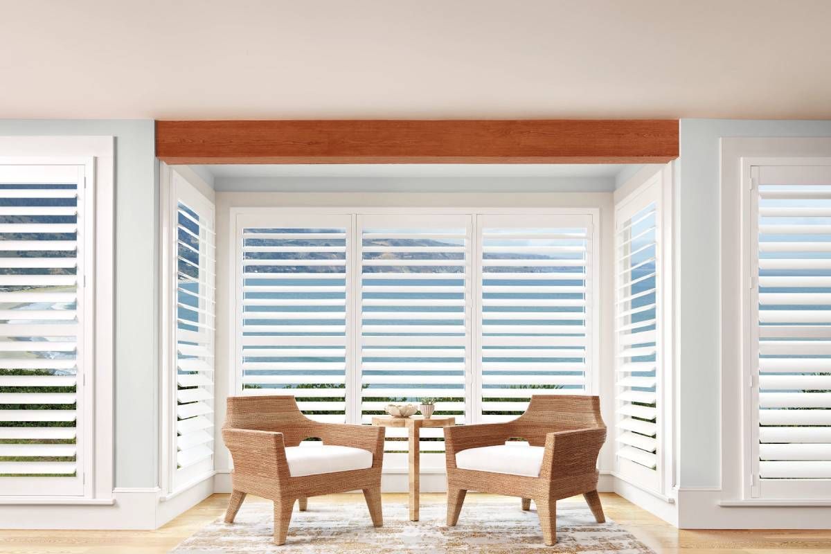 Hunter Douglas Palm Beach™ Polysatin™ Vinyl Shutters in Manasquan, NJ