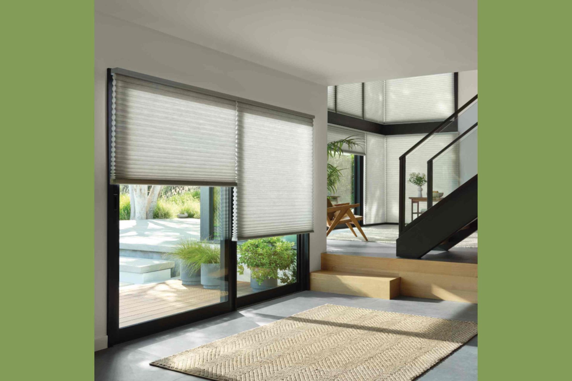 Hunter Douglas Duette® Cellular Shades with PowerView® Automation near Manasquan, New Jersey (NJ)