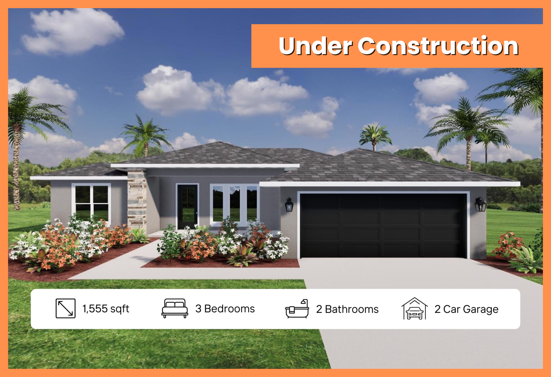 A picture of a house that is under construction