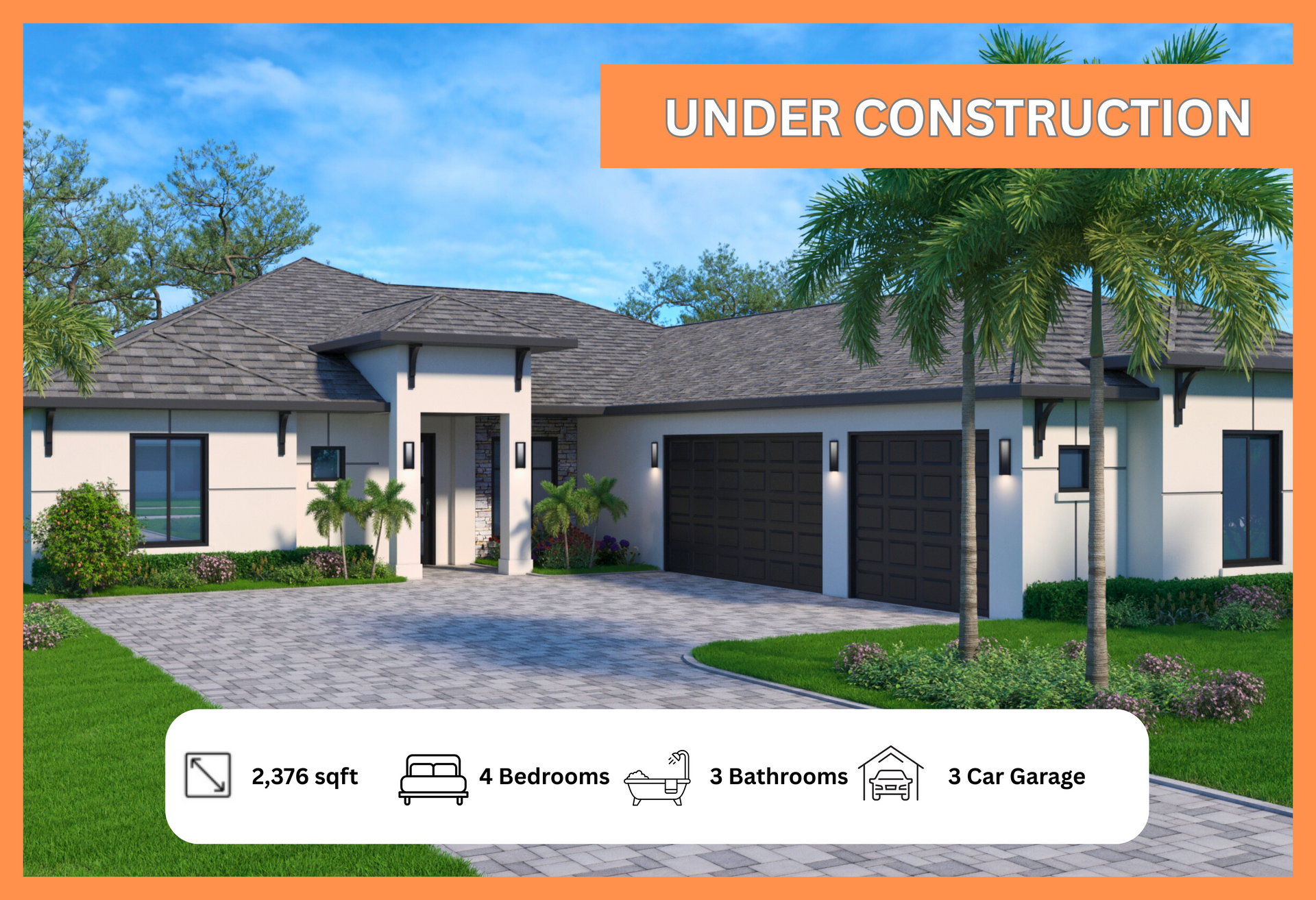 A picture of a house that is under construction