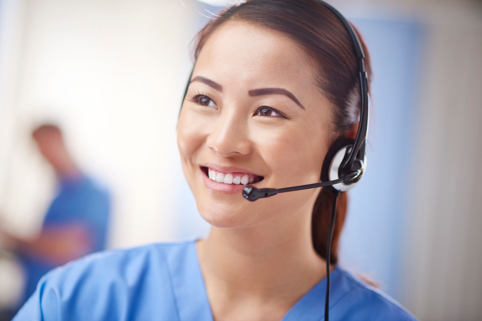 Nurse taking calls | Long Beach, CA | Mozena Medical