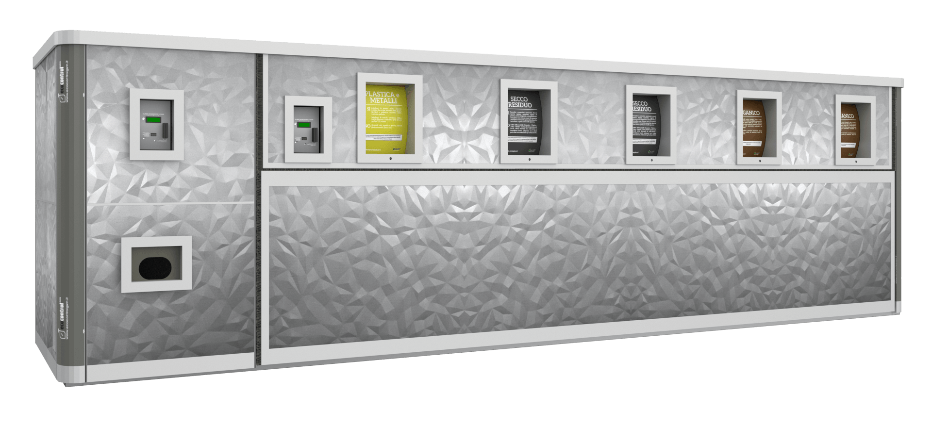 ecoisola informatizzata 6 moduli con distributore sacchetti scau ecologica