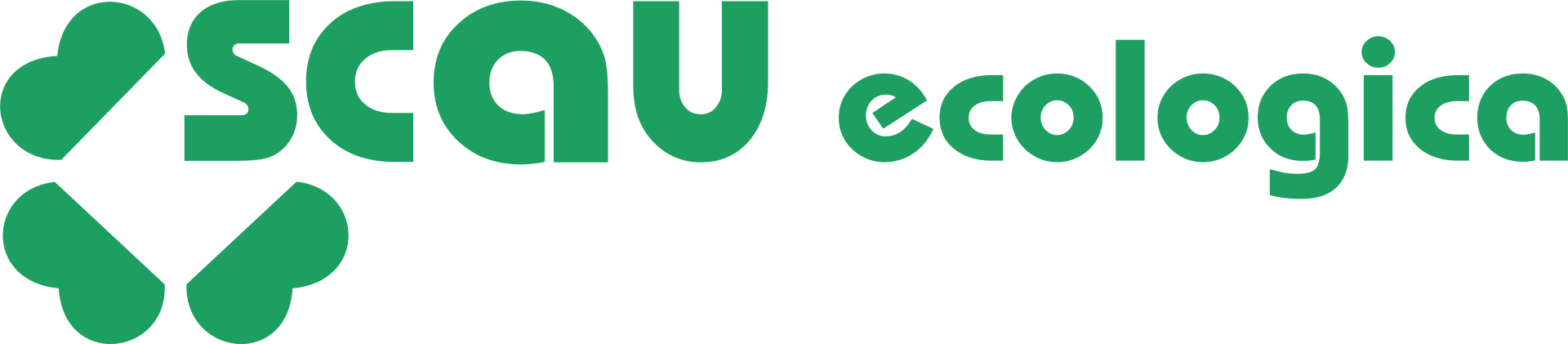 logo vettoriale verde scau ecologica