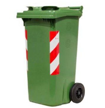 bidone carrellato lt 120 - scau ecologica
