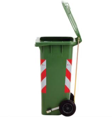bidone carrellato lt 120 foto piccola - scau ecologica