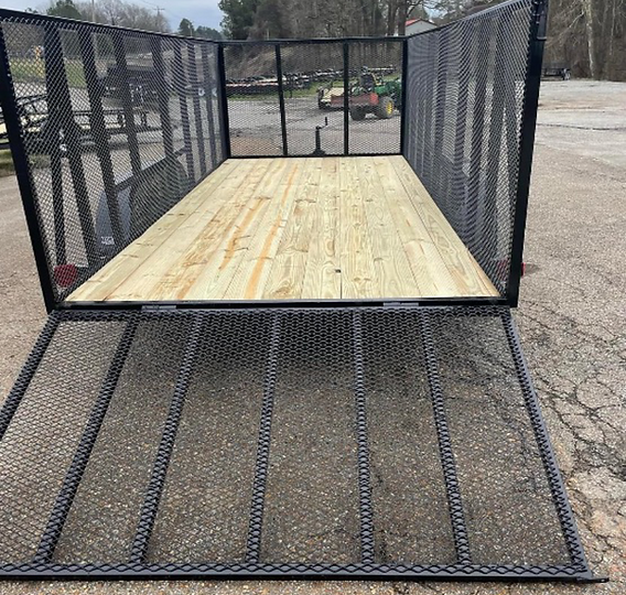 4ft Sides - Utility Tandem Axle - Brake & Tube Top Rail