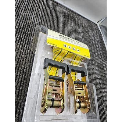 ProGrip Ratchet Tie-Down Straps - Double-J Hooks - 1-1/2