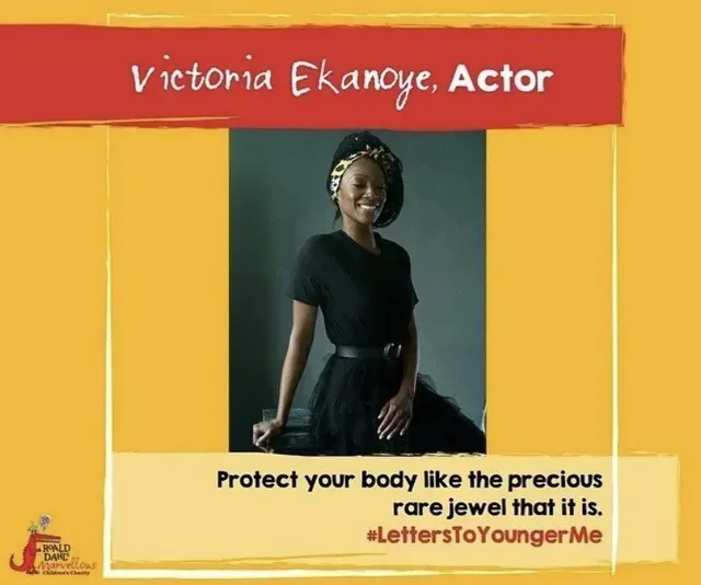 Victoria Ekanoye takes part in #LettersToYoungerMe collection for Roald Dahl Charity!