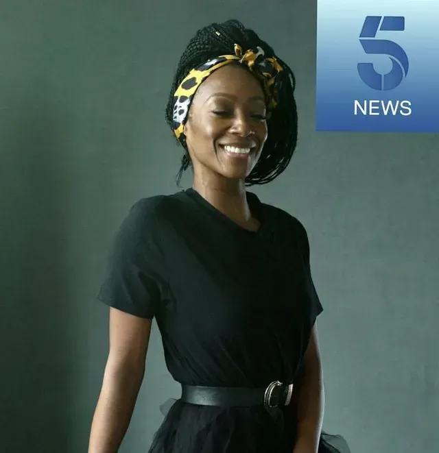Victoria Ekanoye appears on Channel 5 News supporting London Theatre's #FirstInLastOut campaign