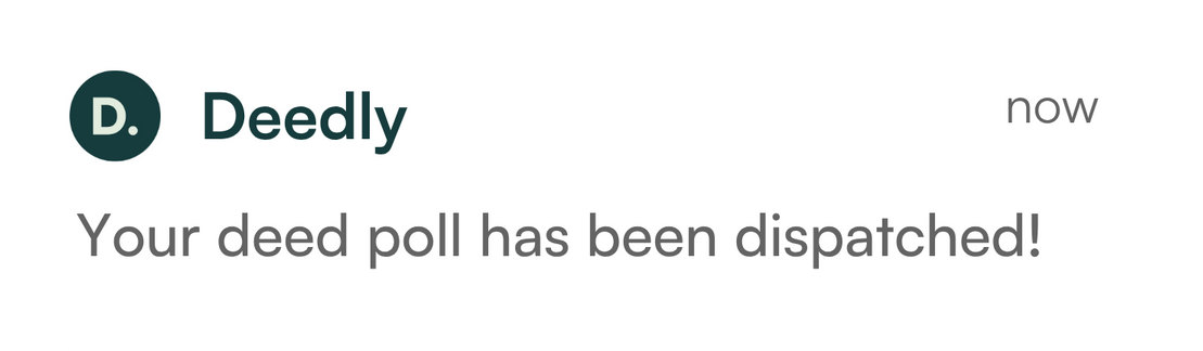 Mockup of a Mobile Push Notification 