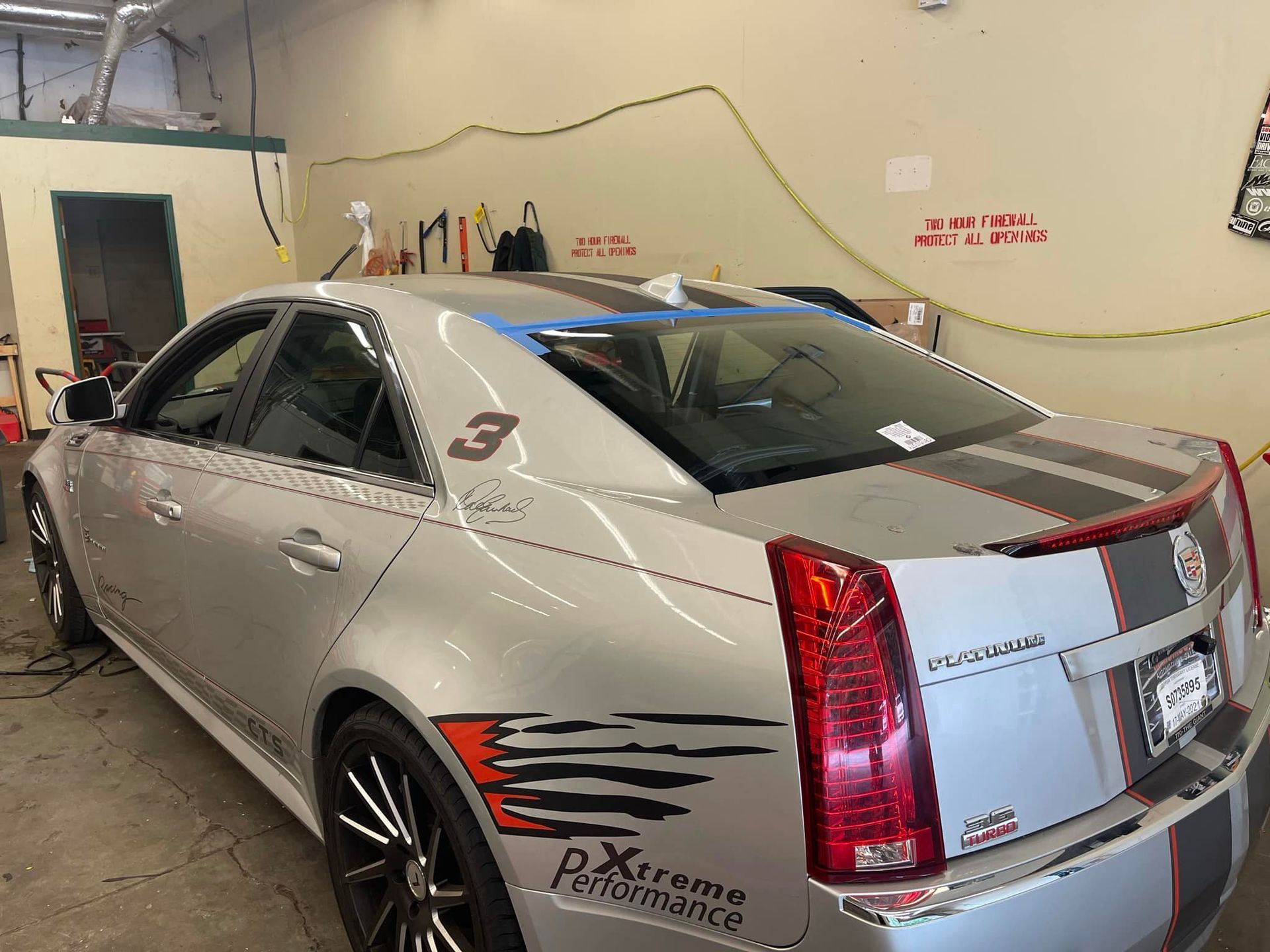 Rear glass repair of gray car — Grayson, GA — Express Mobile Auto Glass
