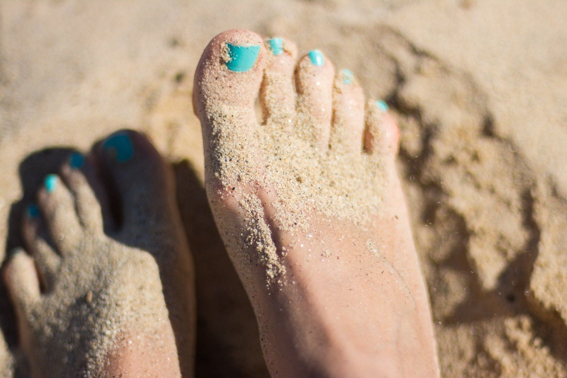 Feet On Beach