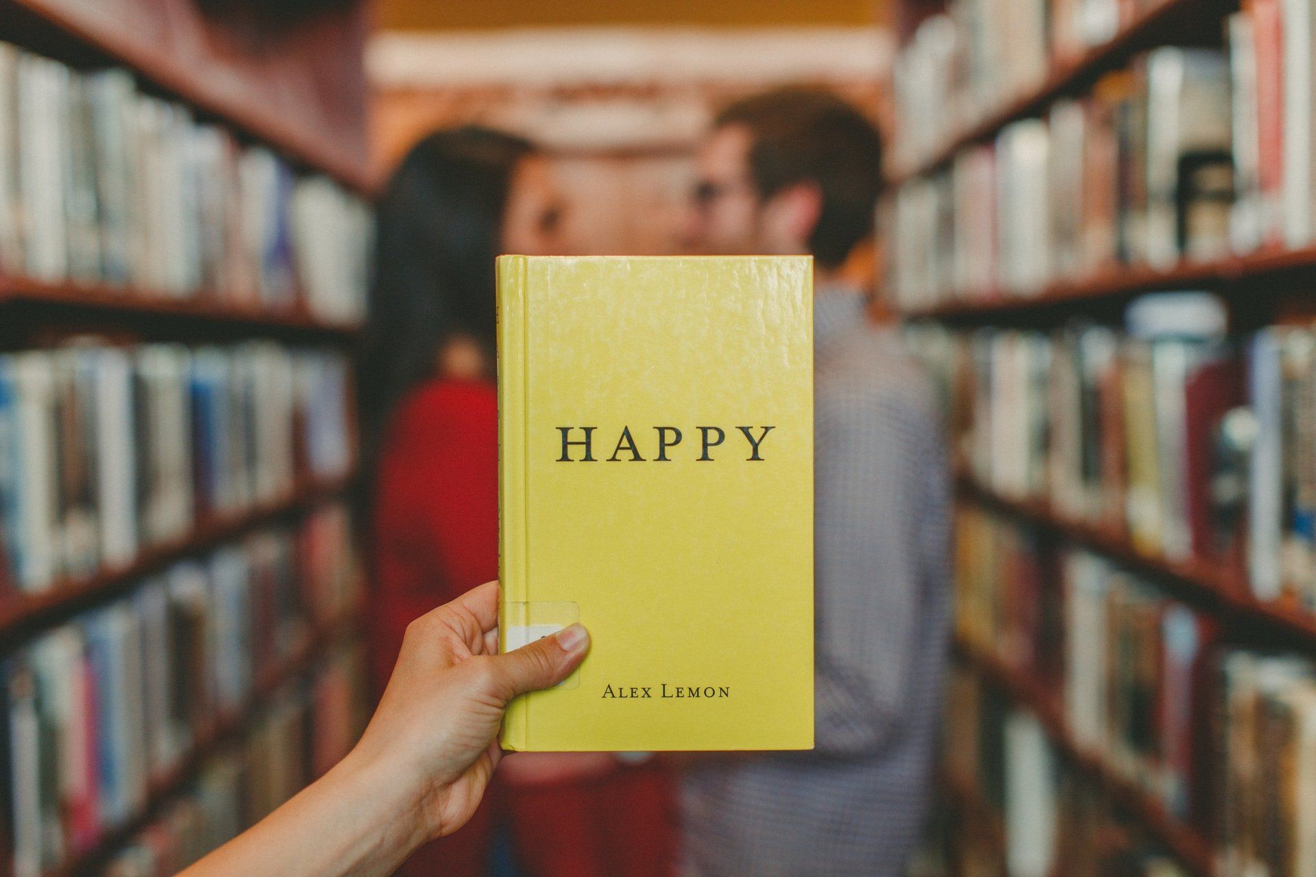Couple in a Library
