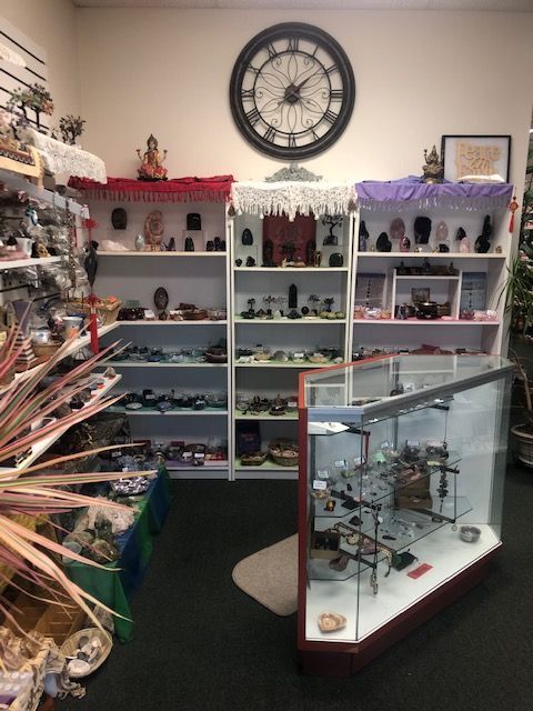 Frame and Bags on Shelves