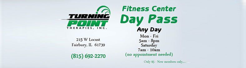 Fitness Center Day Pass — Normal, IL — Turning Point Therapies Fitness Center Day Pass — Normal, IL — Turning Point Therapies