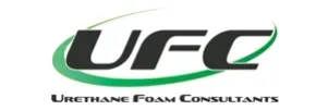 Logo for Urethane Foam Consultants with the black letters