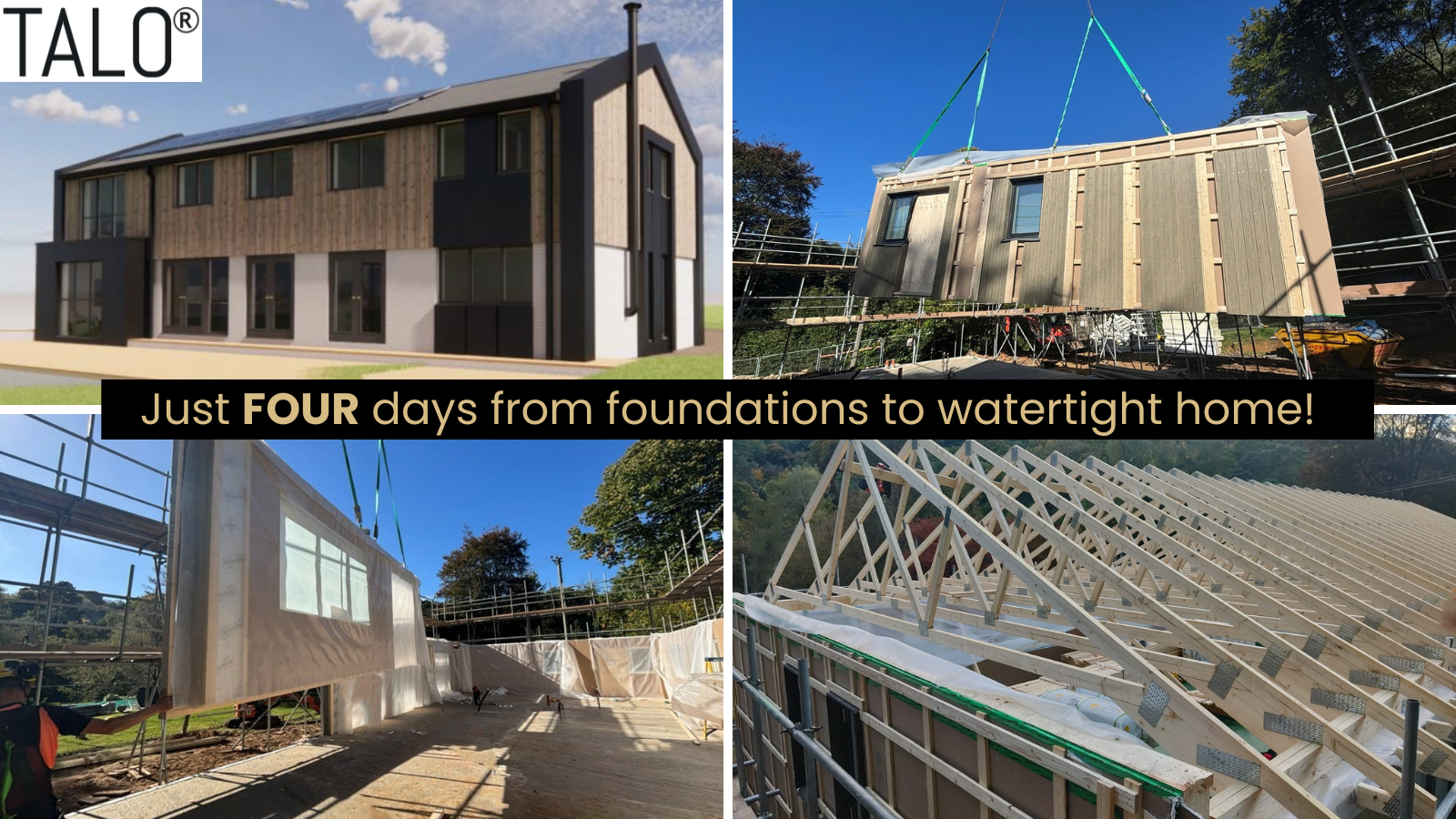 A new residential development in Surrey - built and watertight by TALO in just four days