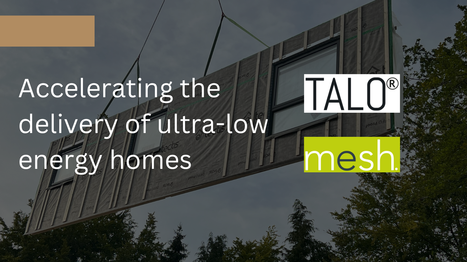 A new collaboration between TALO and Mesh Energy to accelerate the delivery of ultra-low energy homes