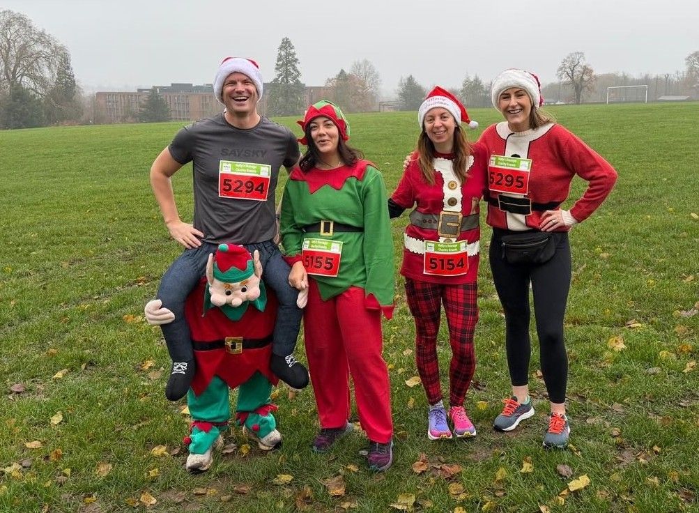 TALO joins building performance specialists Mesh for the Annual Guildford Santa Charity Fun Run