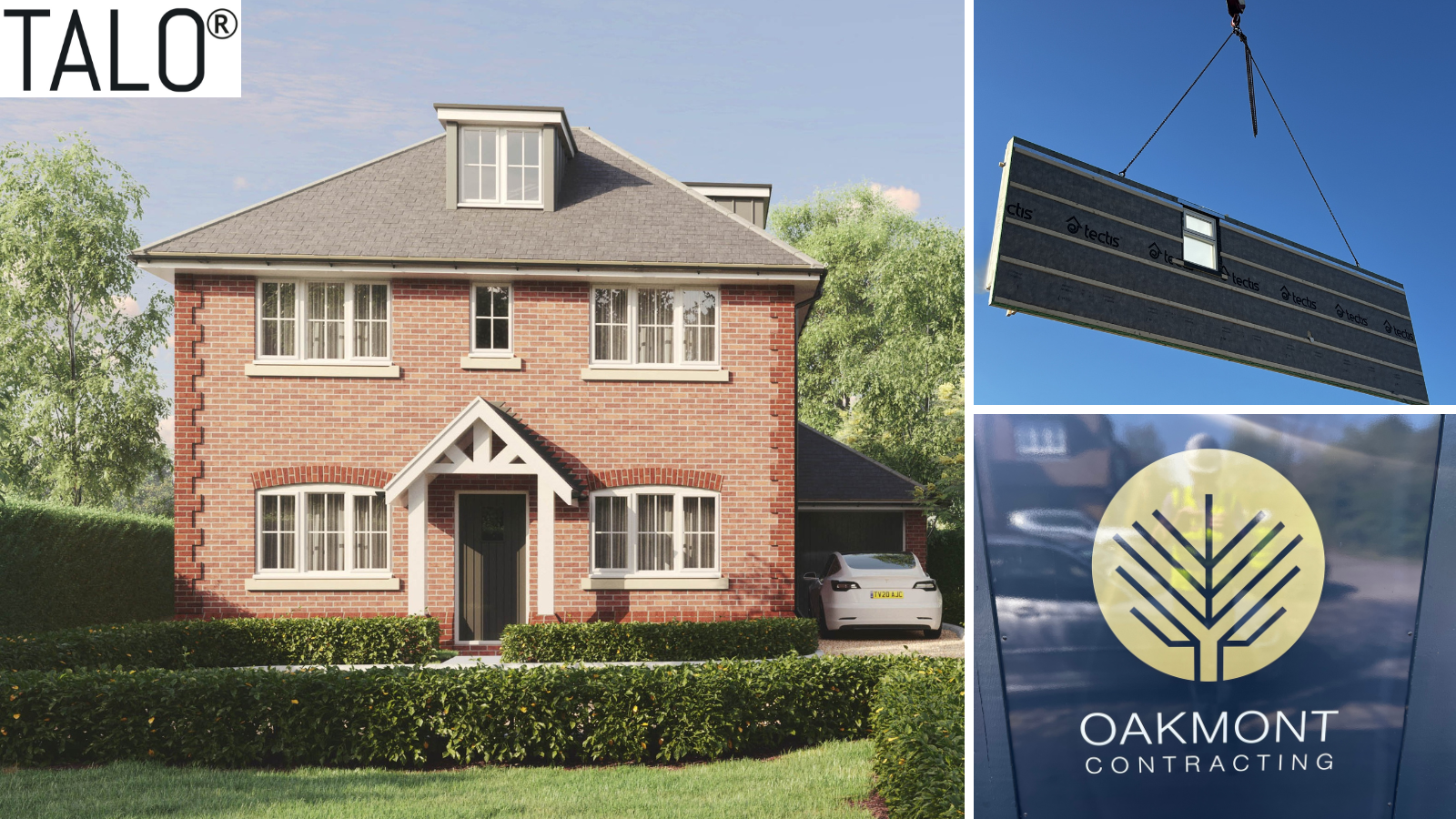 TALO demonstration Project for Oakmont New Homes - watertight in just Five Days
