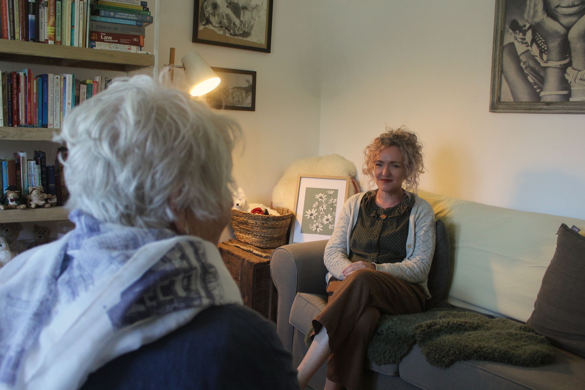 Two Women Talking in a Cozy Living Room — Beth Numeyer Counselling in Telarah, NSW