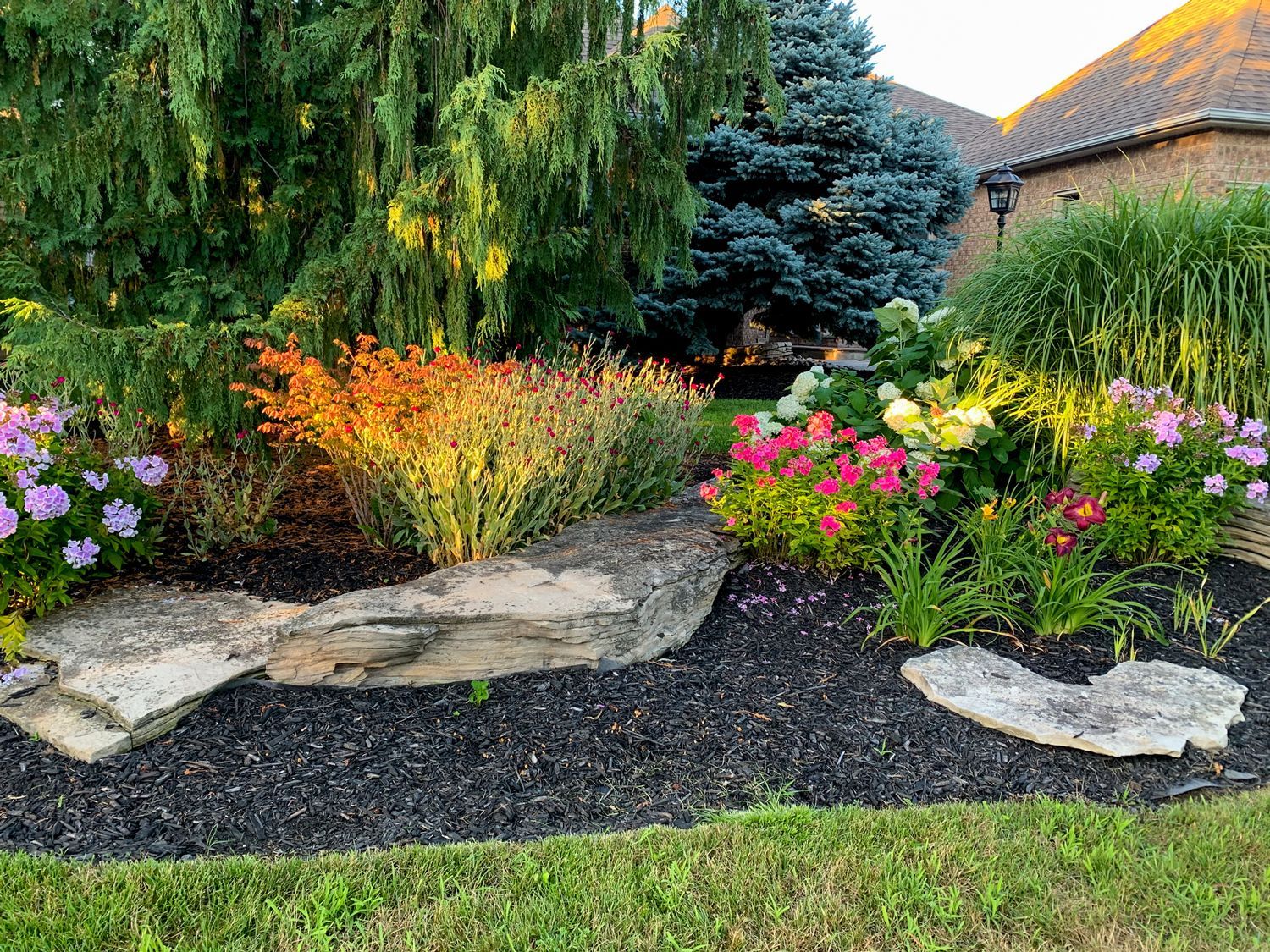 Beautiful Flower Bed — Chelsea, ME — AK Lawn & Landscape LLC