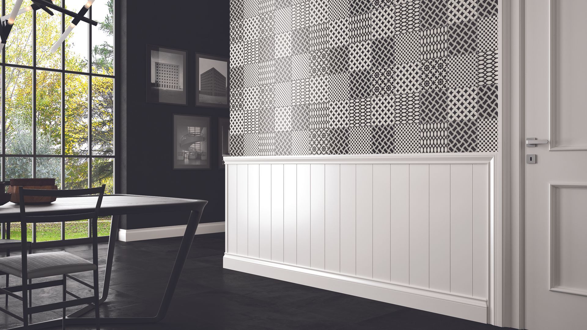 boiserie bianca