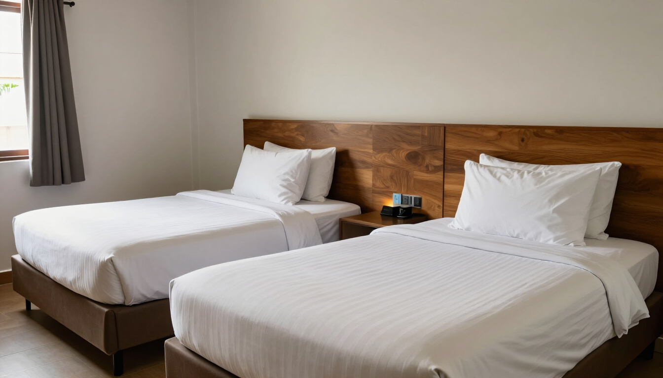 Habitación doble de hotel económico en Itagüí