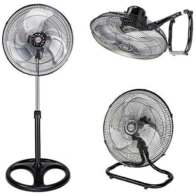 Ventilador de pedestal, piso y pared 3 velocidades marca Mytek de 18” de diámetro Modelo 3315