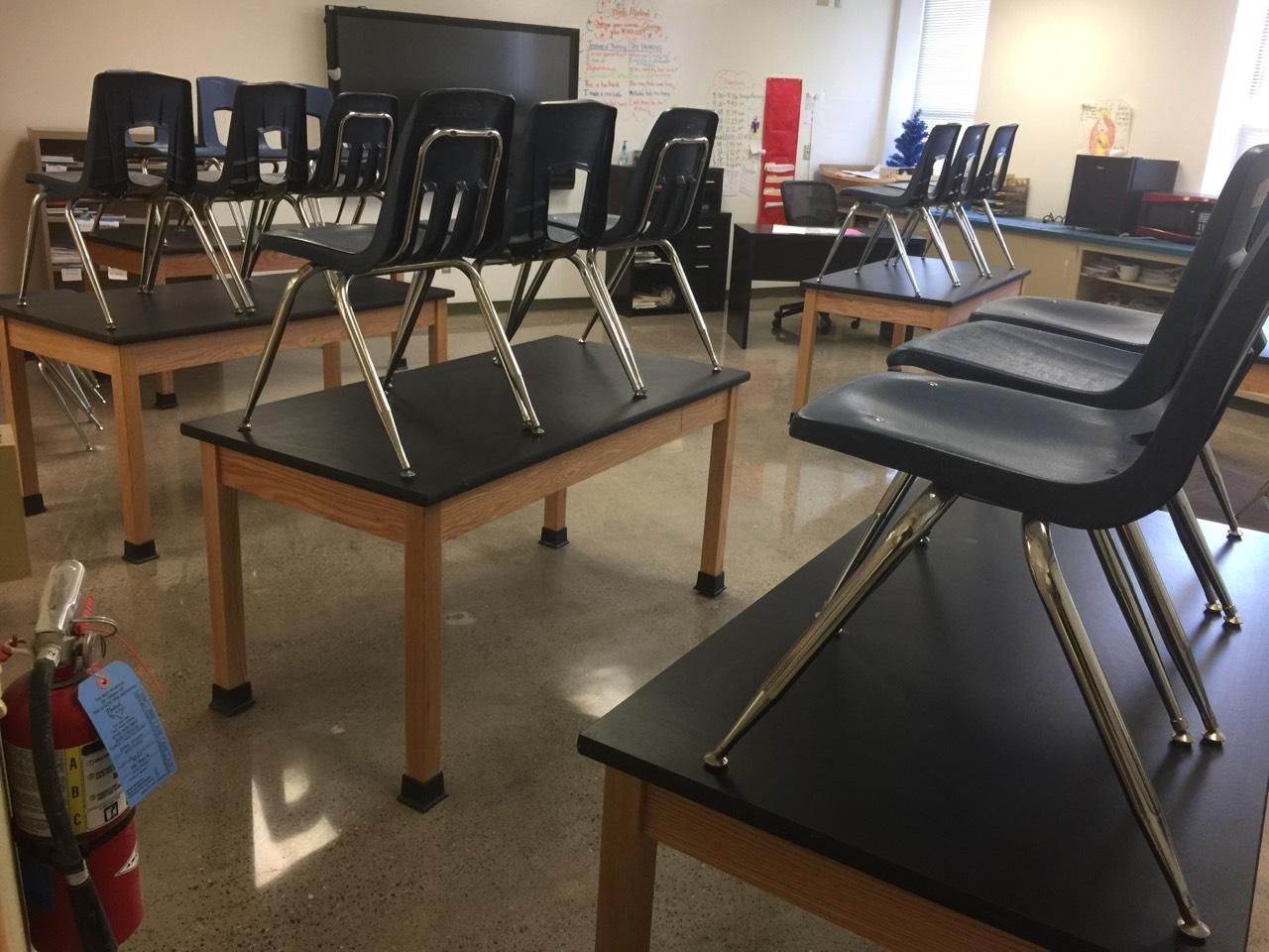 Classroom with Tables and Chairs — El Paso, TX — Monopoly Floors