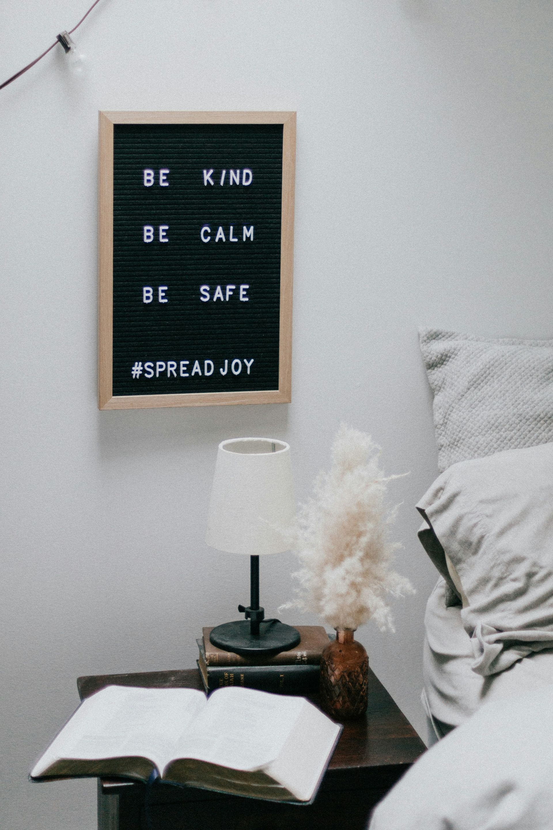 A simple and calming bedroom