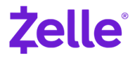 Purple Zelle logo with stylized “Z” icon and wordmark on a white background