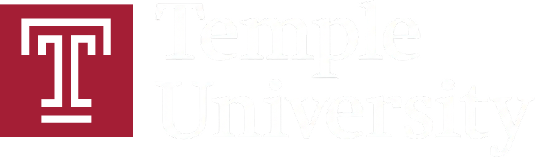 Temple University White logo