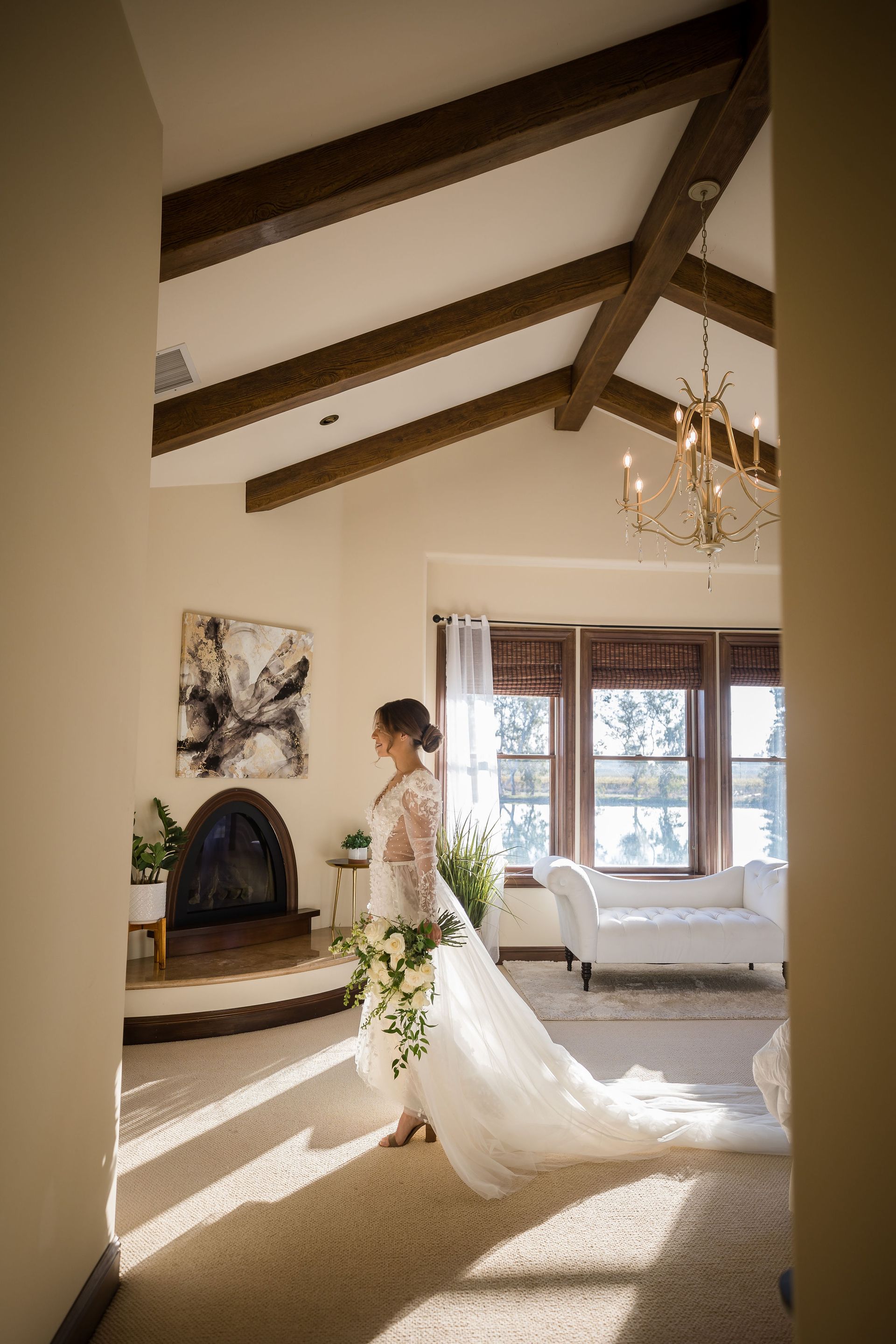 Bride at Lakeview Estates Wedding Venue