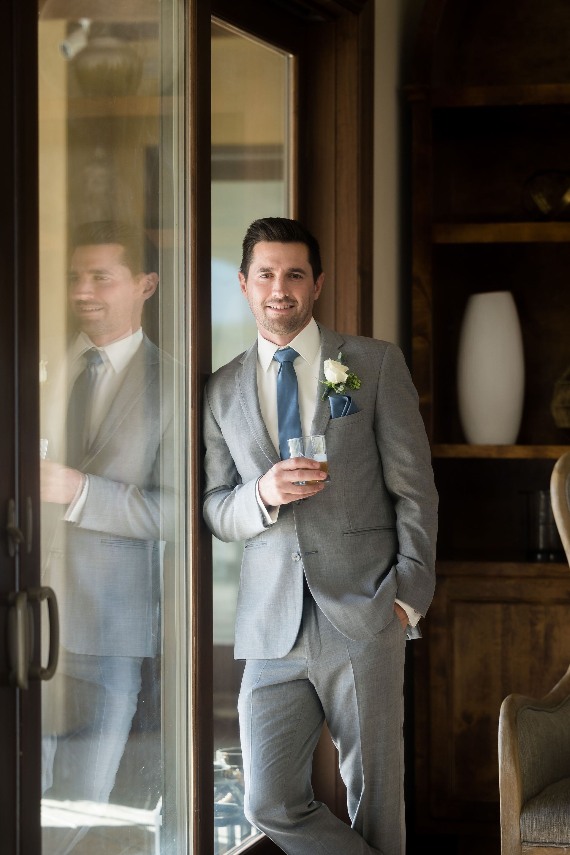 Groom at Lakeview Estates Wedding Venue