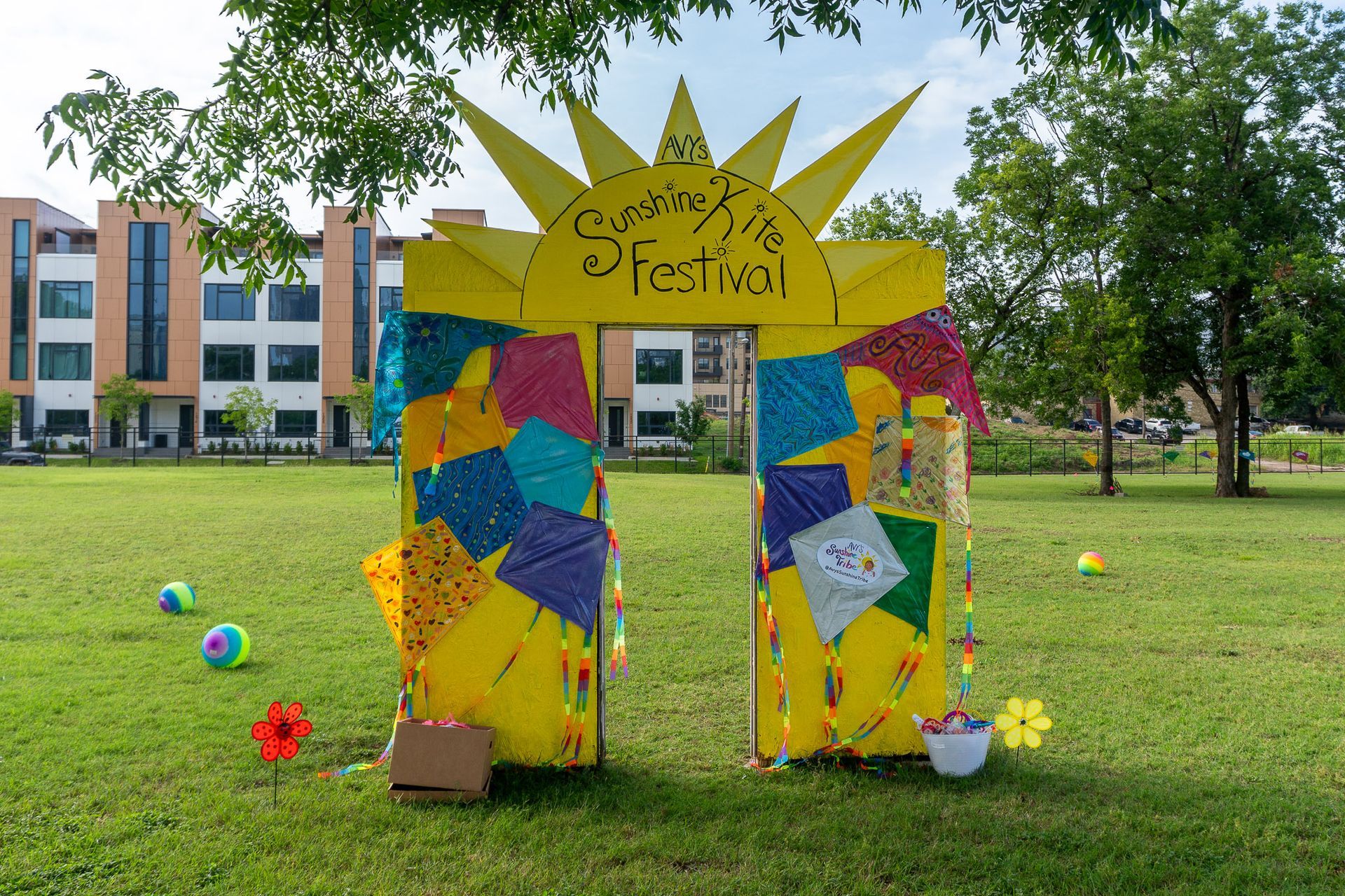 3rd Annual Avy's Sunshine Kite Festival photographed by Hermoso Creations during a community event in Dallas.