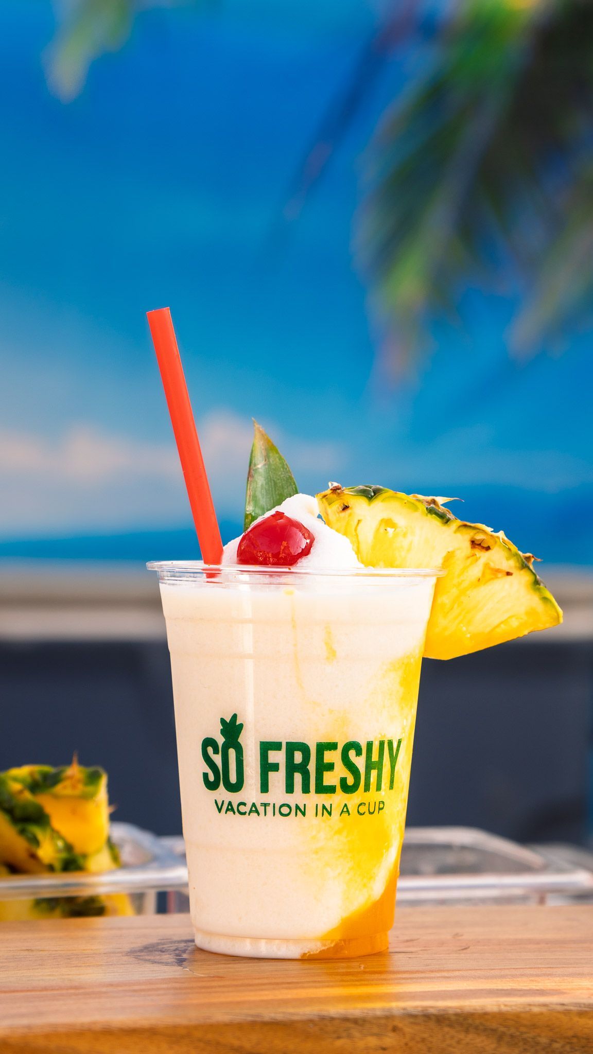 Brand photography featuring So Freshy's handcrafted drinks during a local market vendor event.