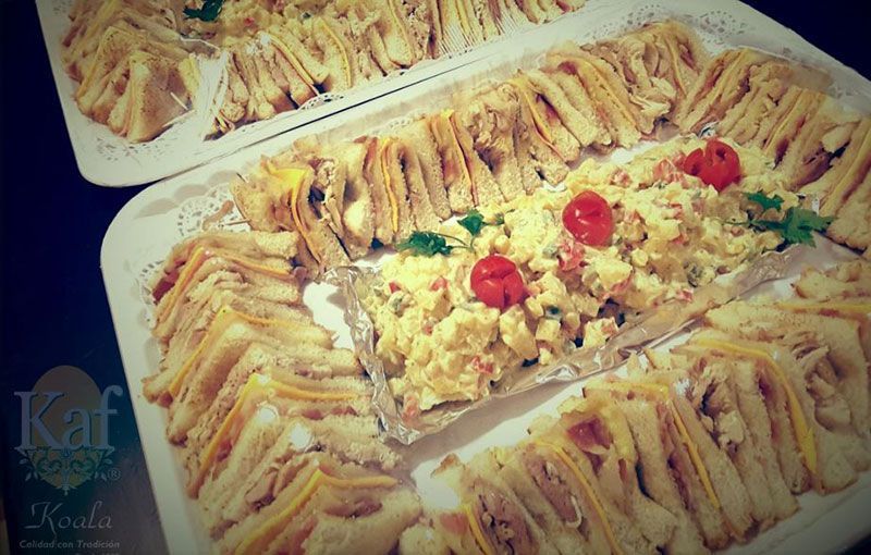 Club sandwich con ensalada rusa