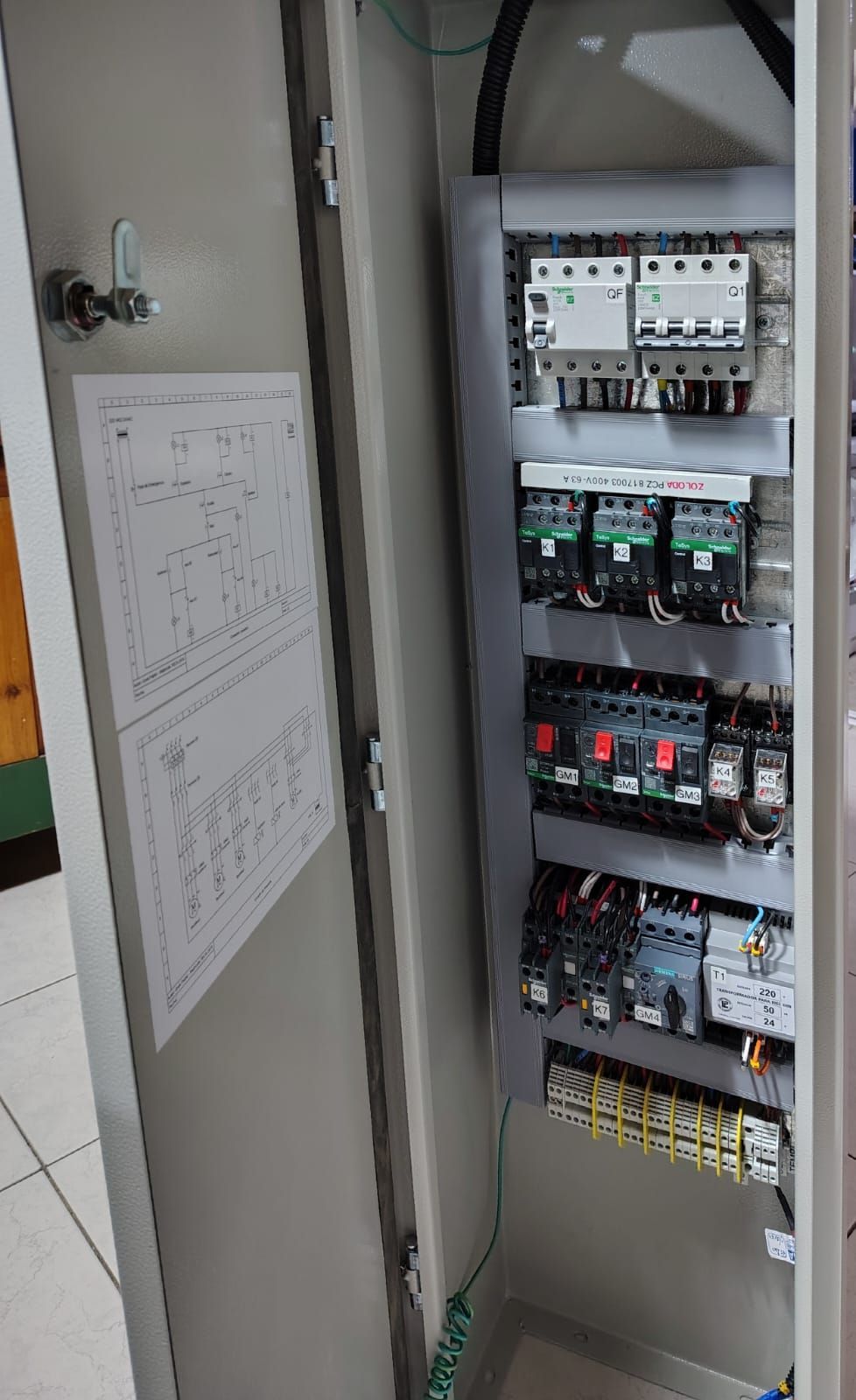 Panel de control industrial