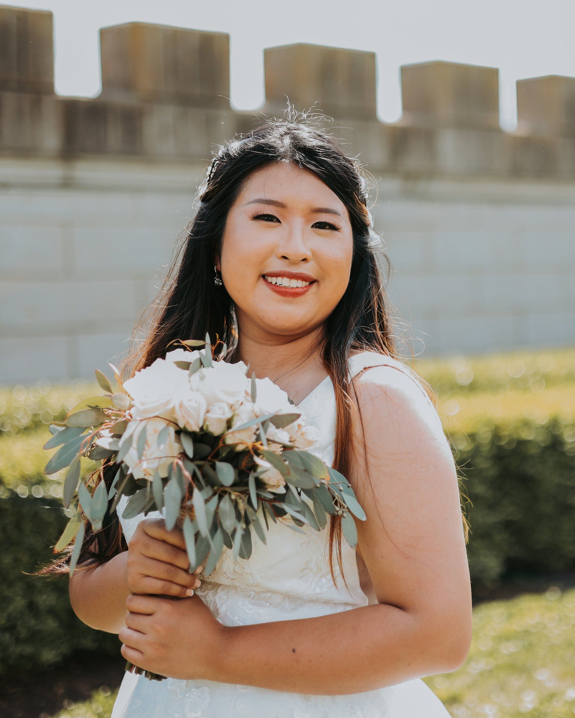 natural classic wedding makeup Lexington Kentucky castle